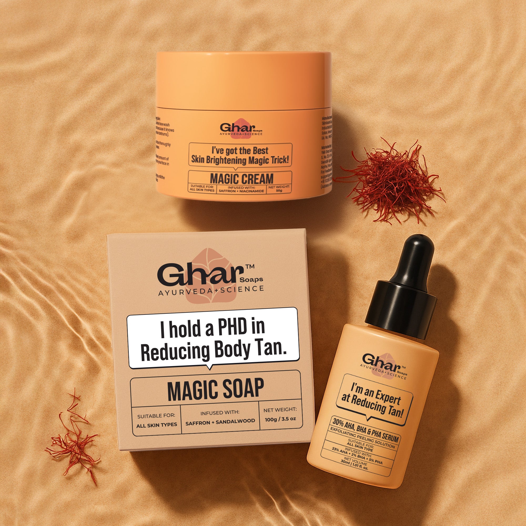 23% AHA 2% BHA & 5% PHA Magic Peeling Solution to reduce tan