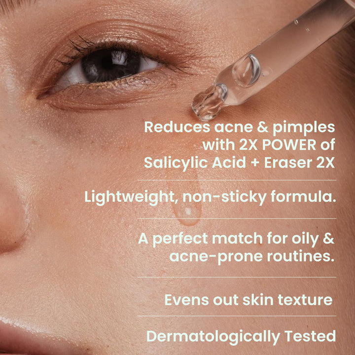 salicylic acid serum with eraser 2x, To Reduce Acne, Pimples