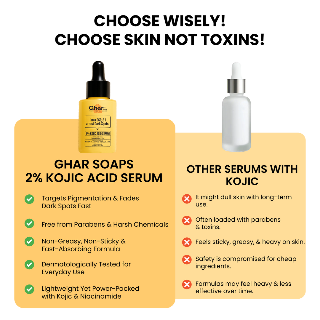 2% kojic acid serum infused with 1% alpha arbutin to reduce pigmentation