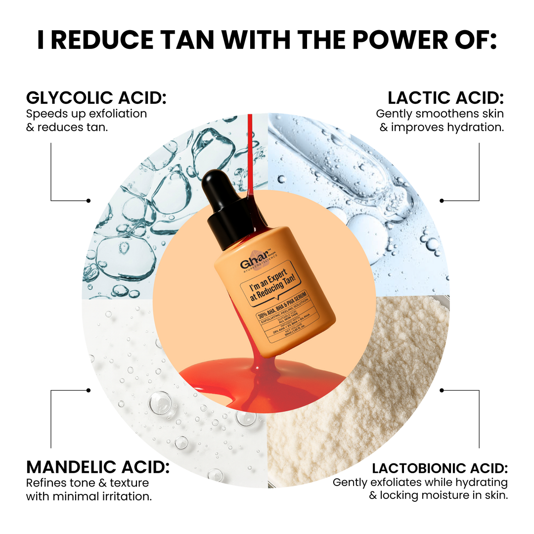 23% AHA 2% BHA & 5% PHA Magic Peeling Solution to reduce tan