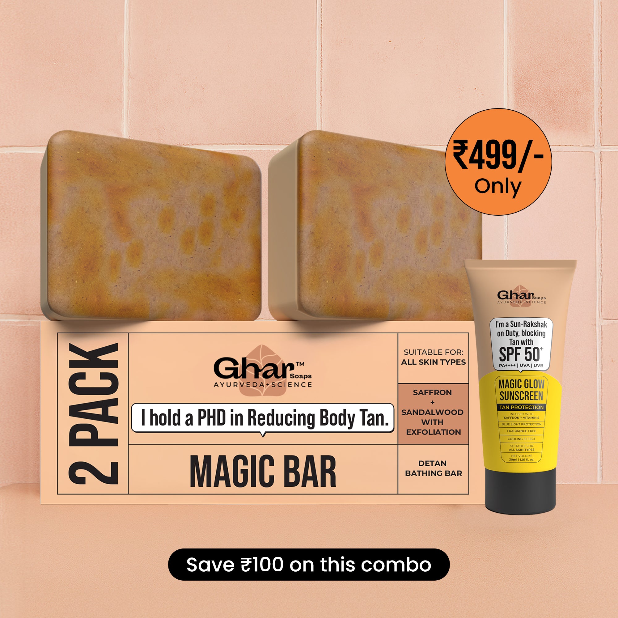 3 Pack Magic Soap + Sunscreen 60ml