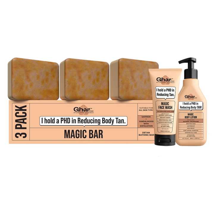 Magic Soap + Body Lotion + Magic Face Wash Combo