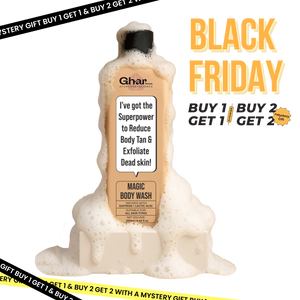 Magic De-Tan & Exfoliating Body Wash with Saffron & Lactic Acid