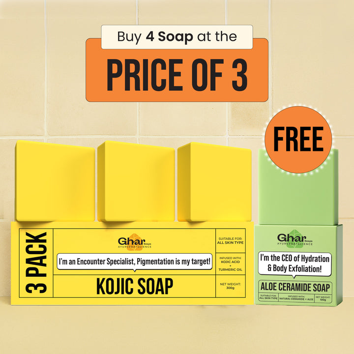 Free Soap with Pack of 3 Kojic Acid Soap