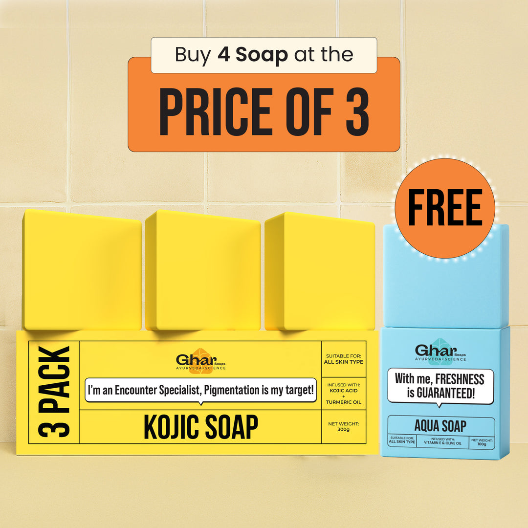 Free Soap with Pack of 3 Kojic Acid Soap