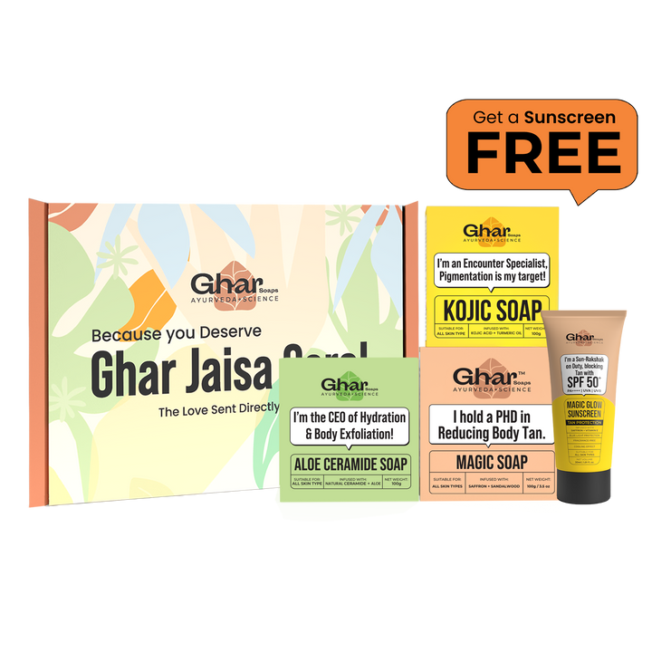 Natural Soaps Trio with Free Magic Sunscreen