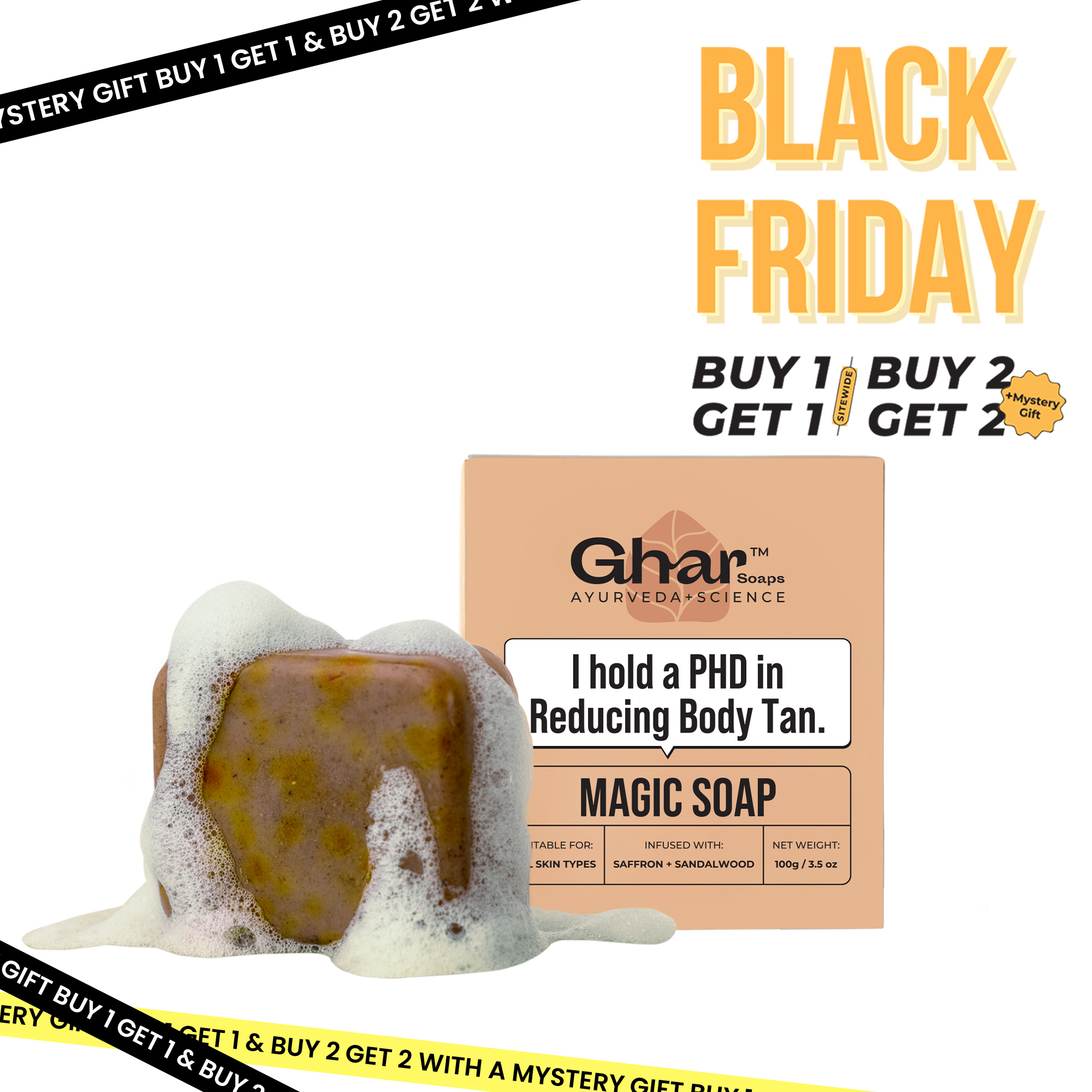 Magic Soap (Sandal Wood and Saffron Soap)