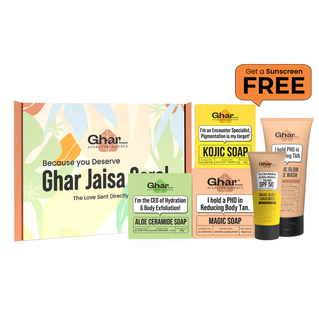 Natural Soaps Trio with Free Magic Sunscreen