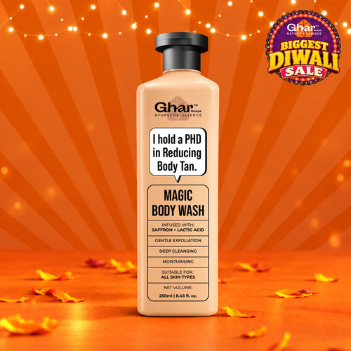 Magic De-Tan & Exfoliating Body Wash with Saffron & Lactic Acid