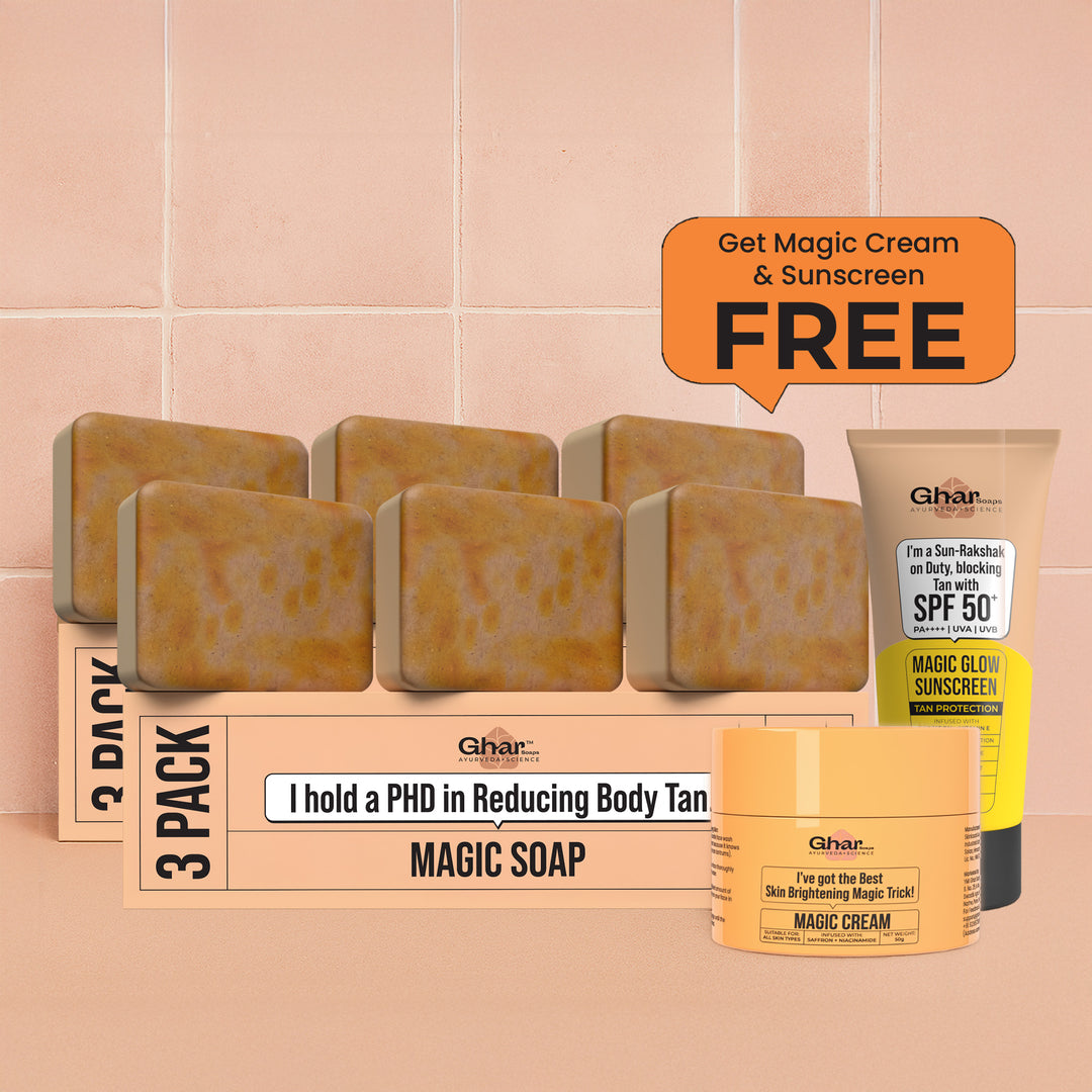 Magic Soap + Free Magic Cream + Free Sunscreen
