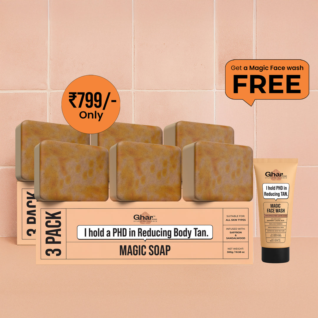 3 Pack Magic Soap +  Free Magic Face wash 30ml