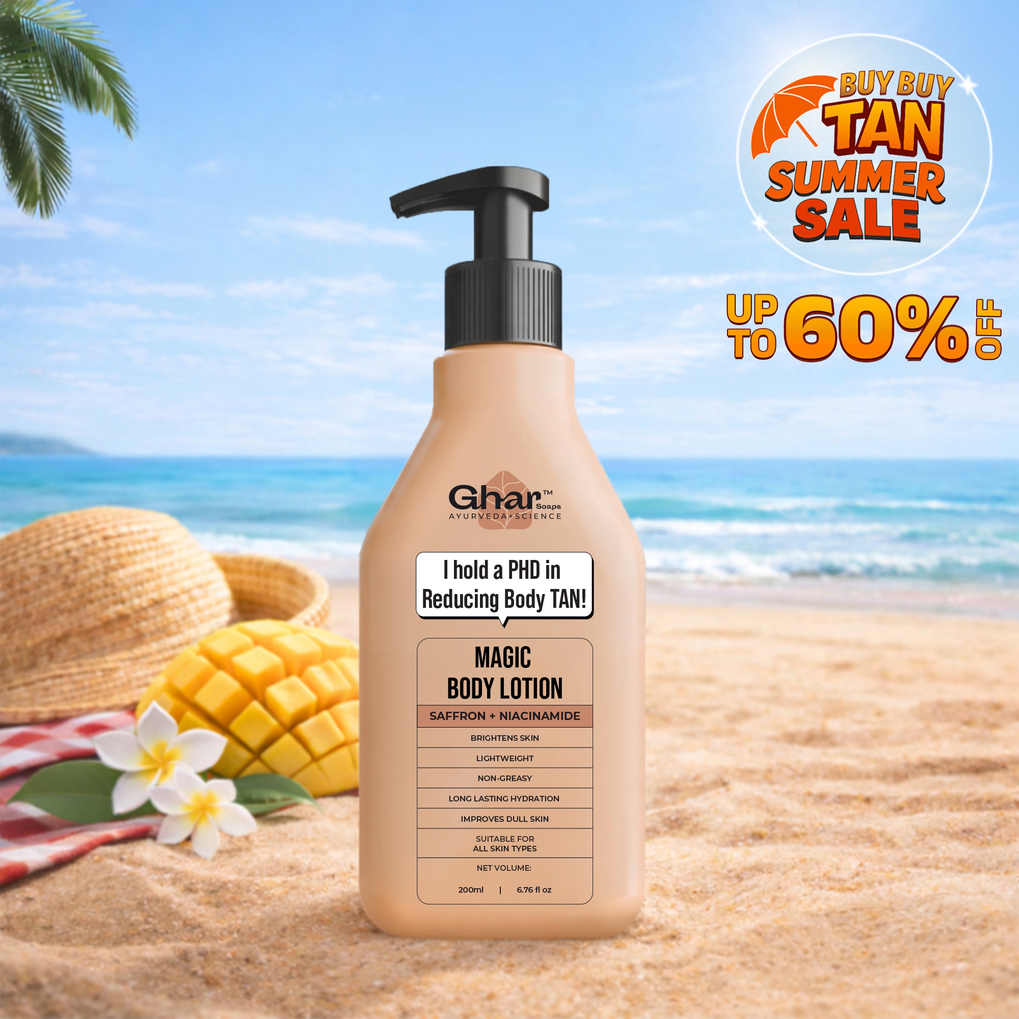 Magic Body Lotion with Saffron and Niacinamide