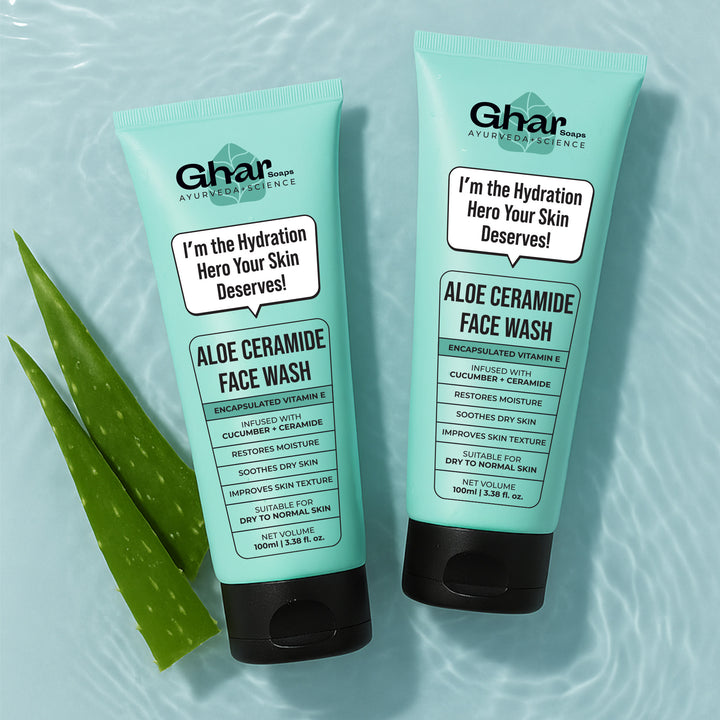 Aloe Ceramide facewash & Soap Combo