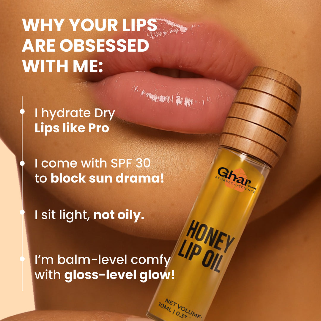 Honey Lip Oil  With SPF 30