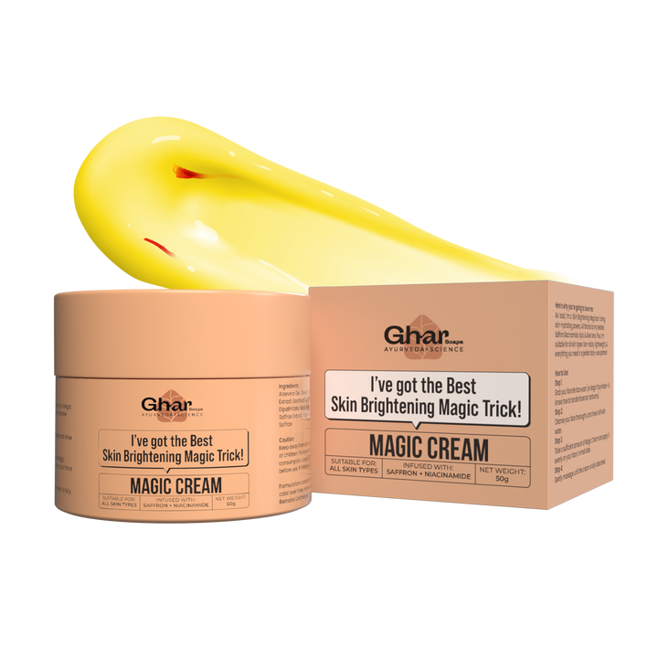 Magic Cream with Saffron & Niacinamide for De-Tan & Skin Brightening