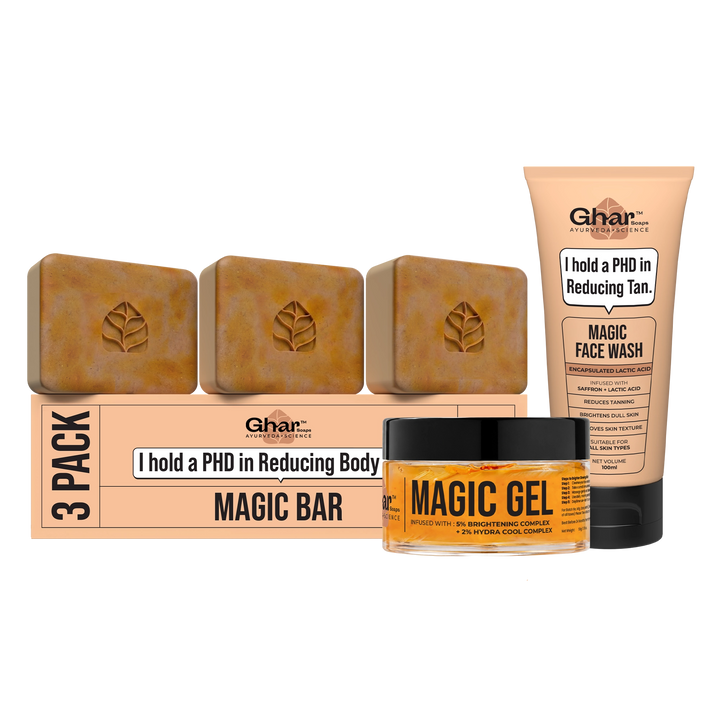 Magic Soap + Face Wash + Magic Gel Combo To Reduce Tan