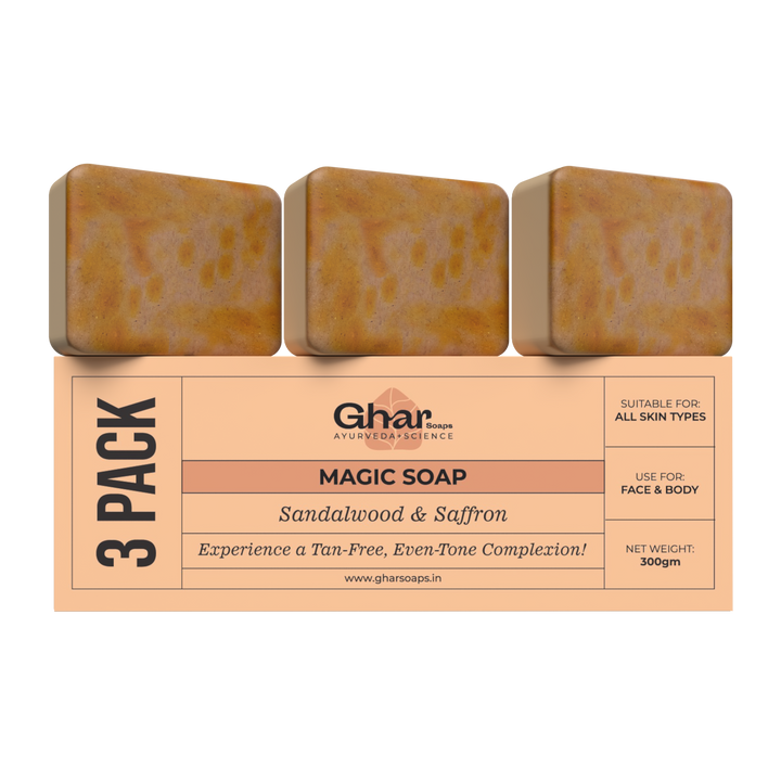 Magic Soap (Sandal Wood and Saffron Soap)