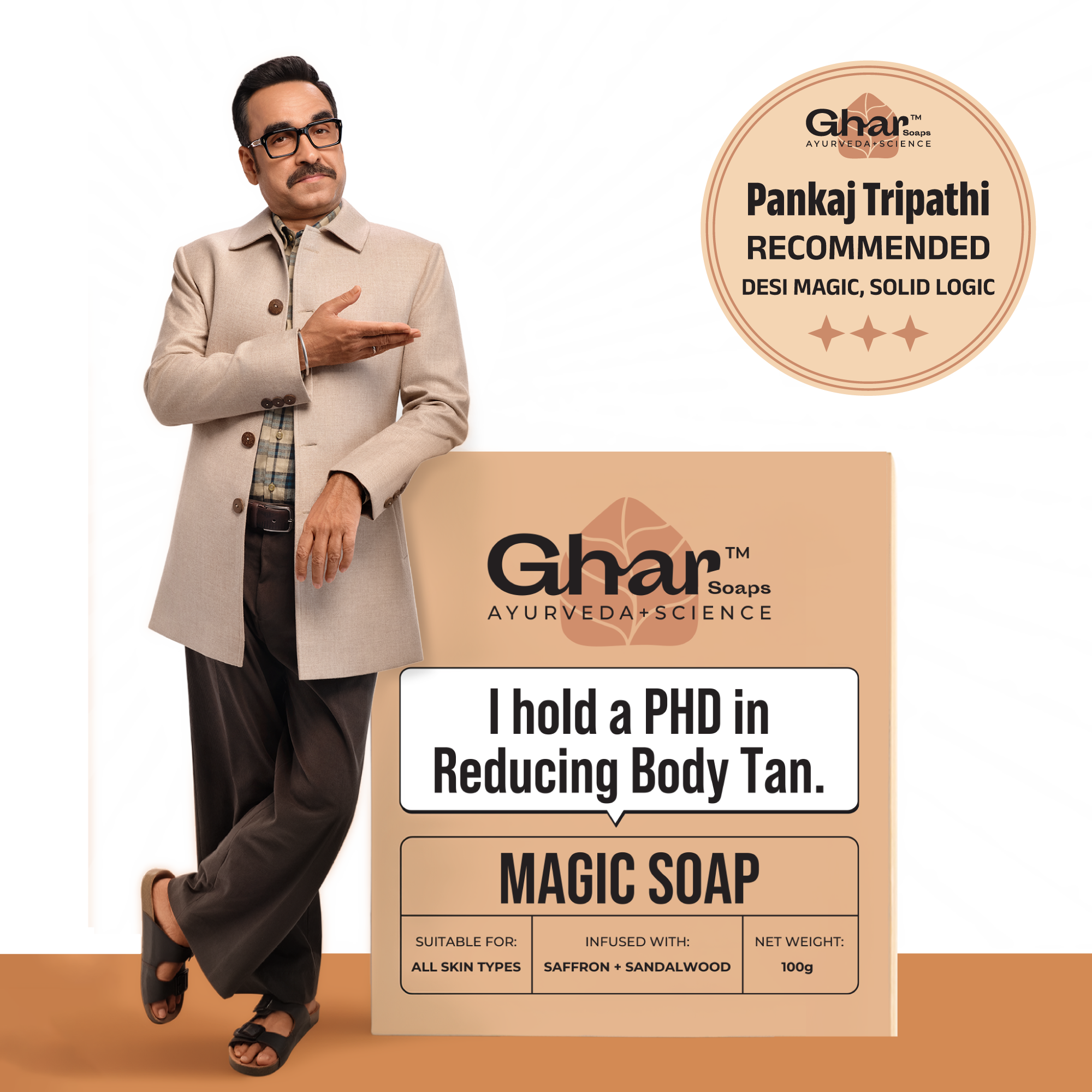 Magic Soap (Sandal Wood and Saffron Soap)