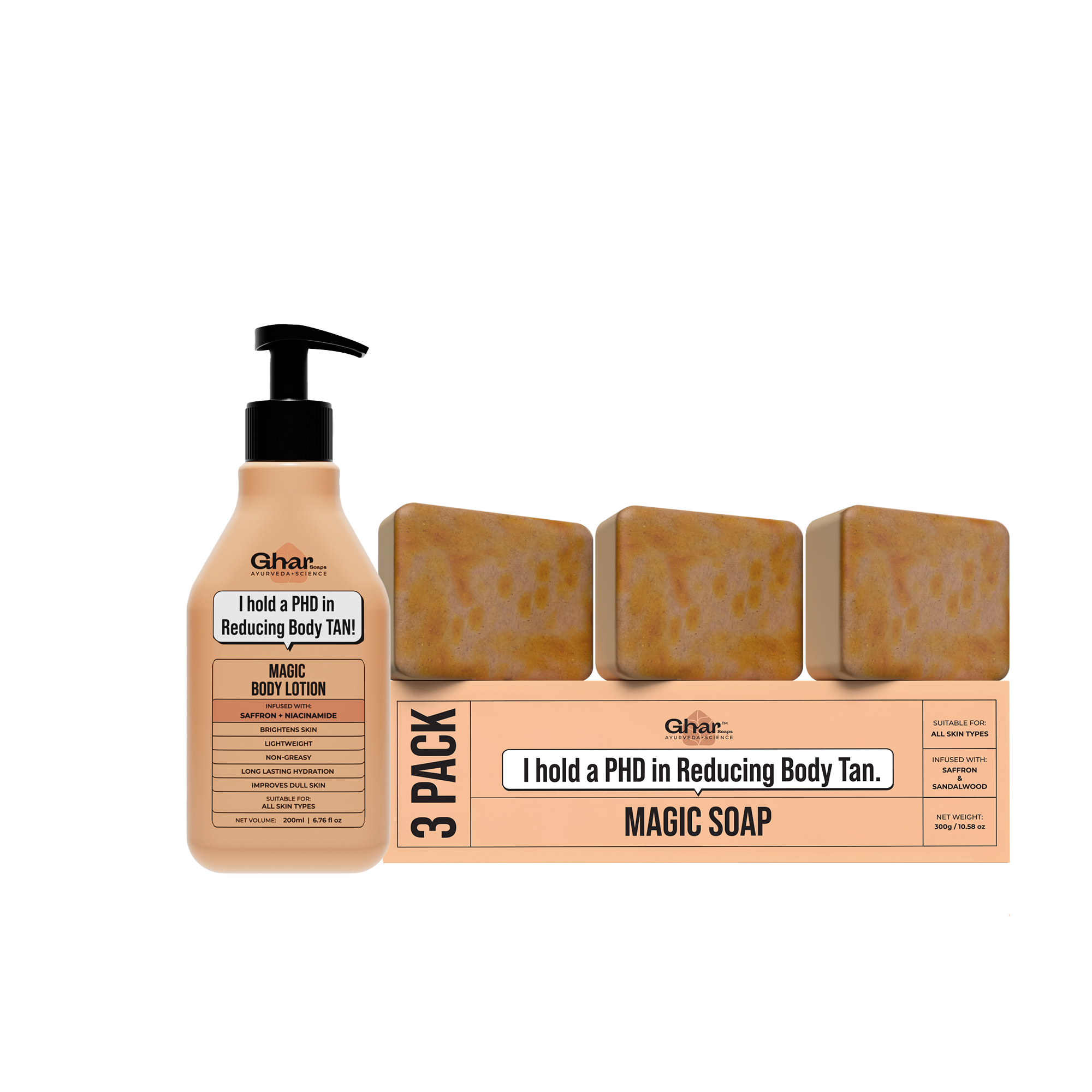 Magic Body Lotion with Saffron and Niacinamide