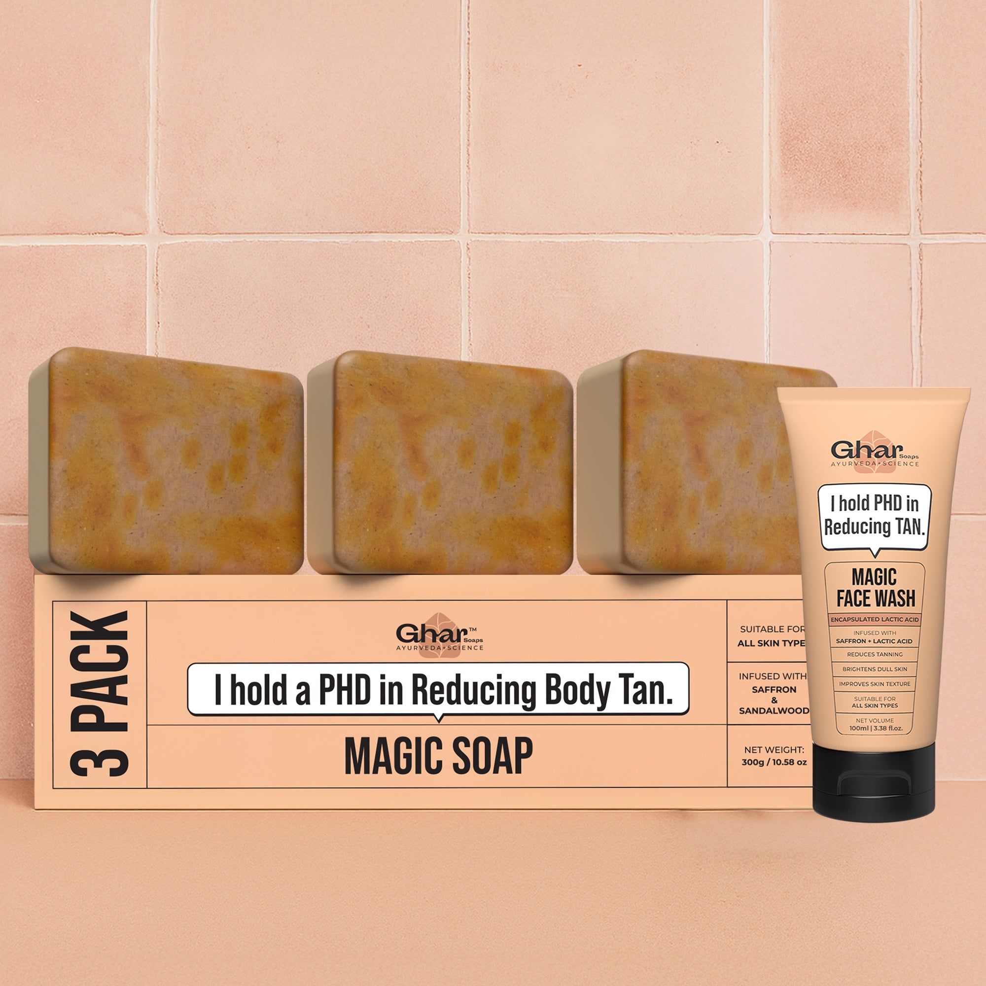 3 Pack Magic Soap + Free Magic Facewash 100ml
